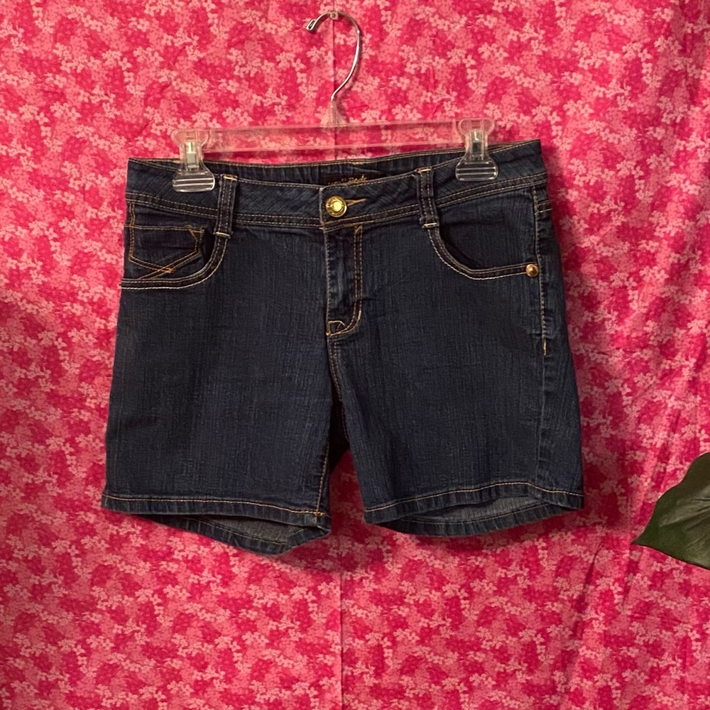 🩳💛South Pole Jean Shorts Rhinestone Pockets Jr 9